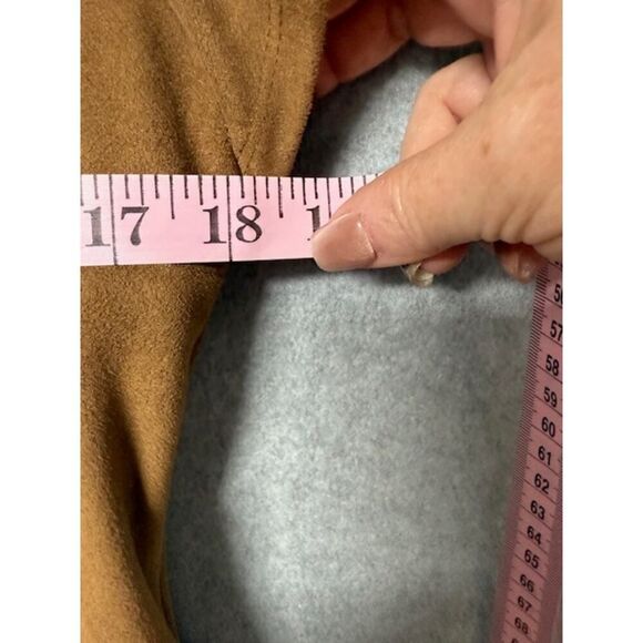 Express Suede Mini Short Sleeve Dress Brown Size Large - Picture 4 of 5